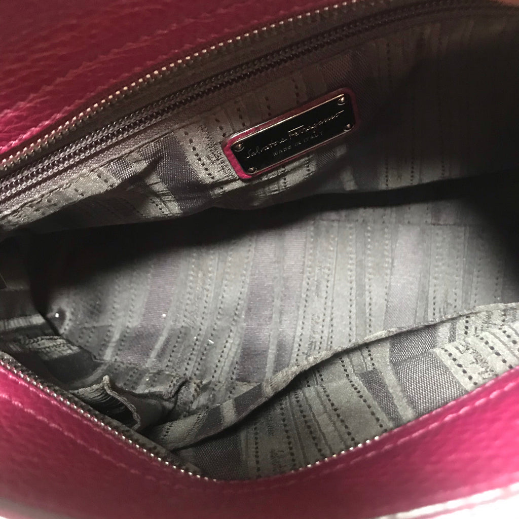 Salvatore Ferragamo Maroon Sofia Leather Tote | Gently Used |