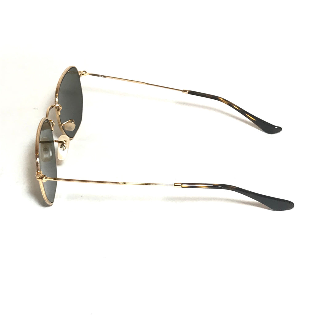 Ray-Ban Light Blue RB3548N Unisex Hexagon Sunglasses | Gently Used |