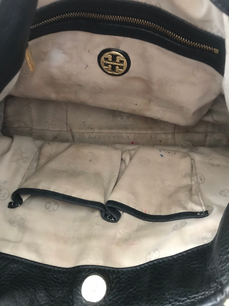 Tory Burch Black 'Amanda' Leather Bag | Pre Loved |