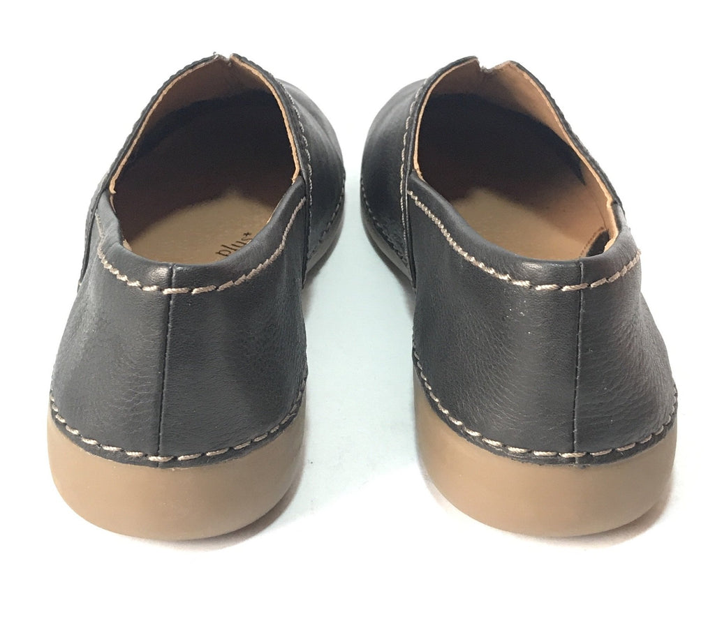 Clarks Black Leather Loafers