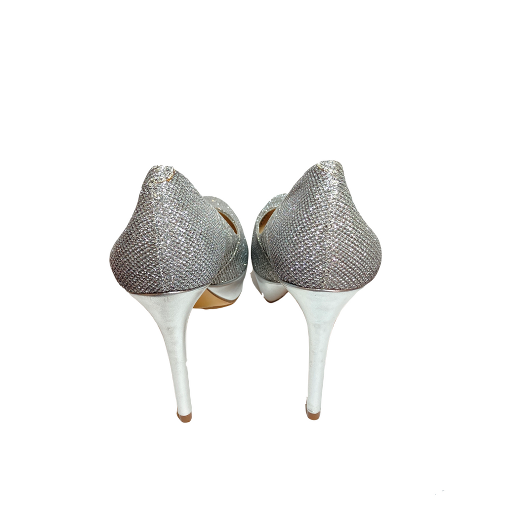 Charles & Keith Silver Platform Pumps | Like New |
