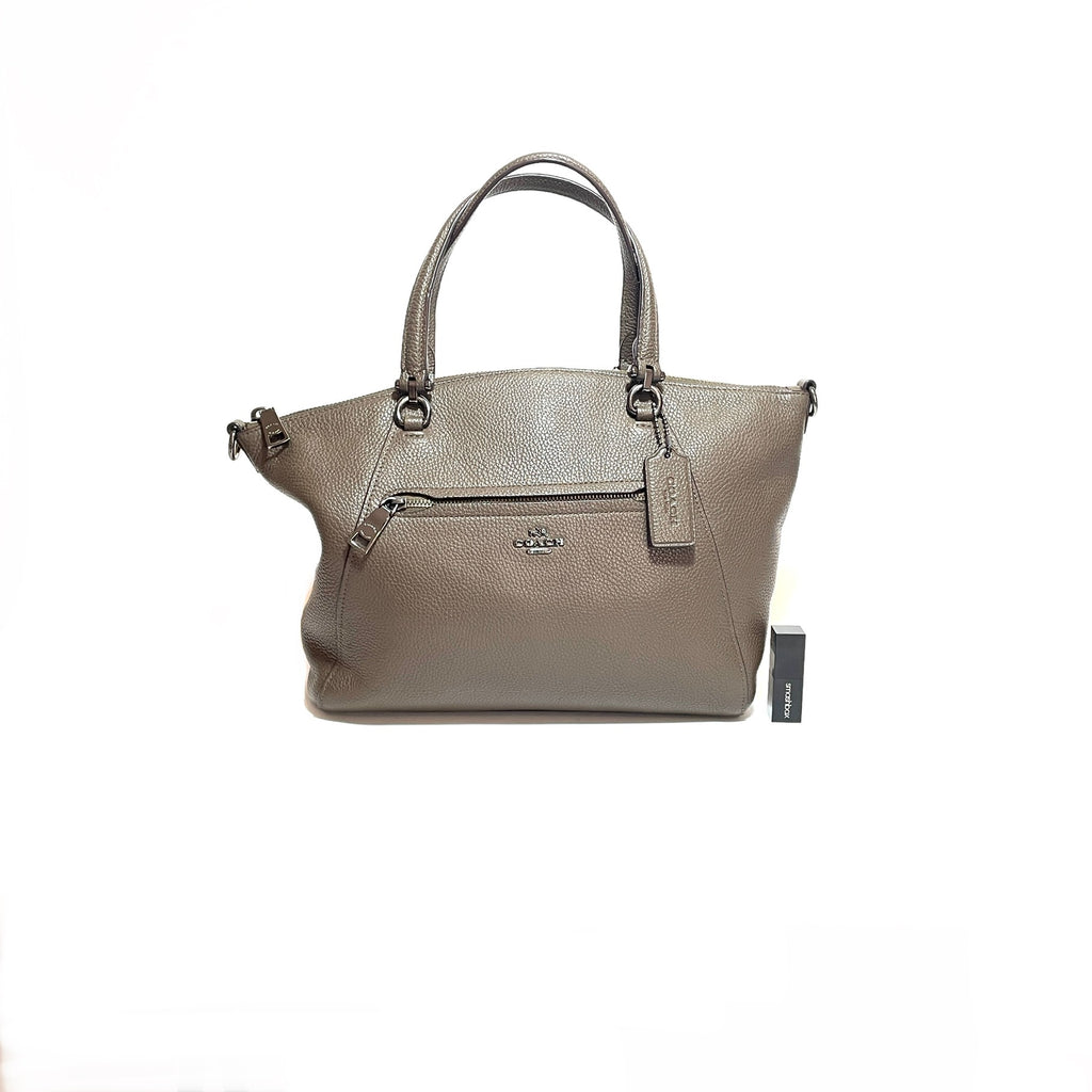 Coach Moss Green Pebbled Leather 'Prarie' Satchel | Gently Used |