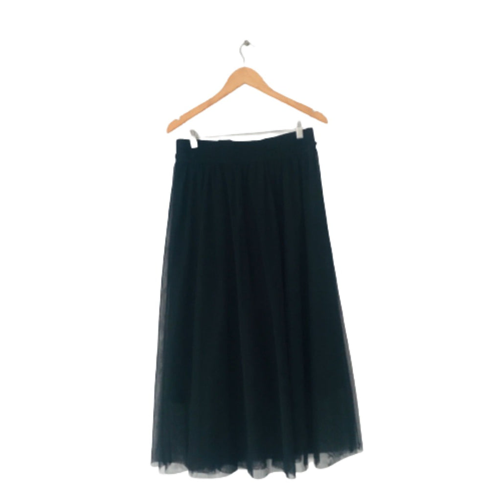 H&M Black Net Long Skirt | Gently Used |