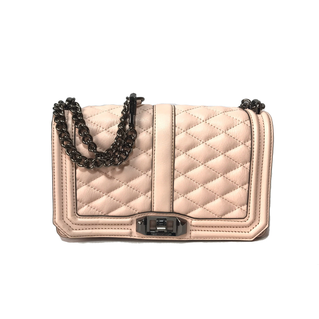 Rebecca Minkoff Quilted Pink Cross Body Bag