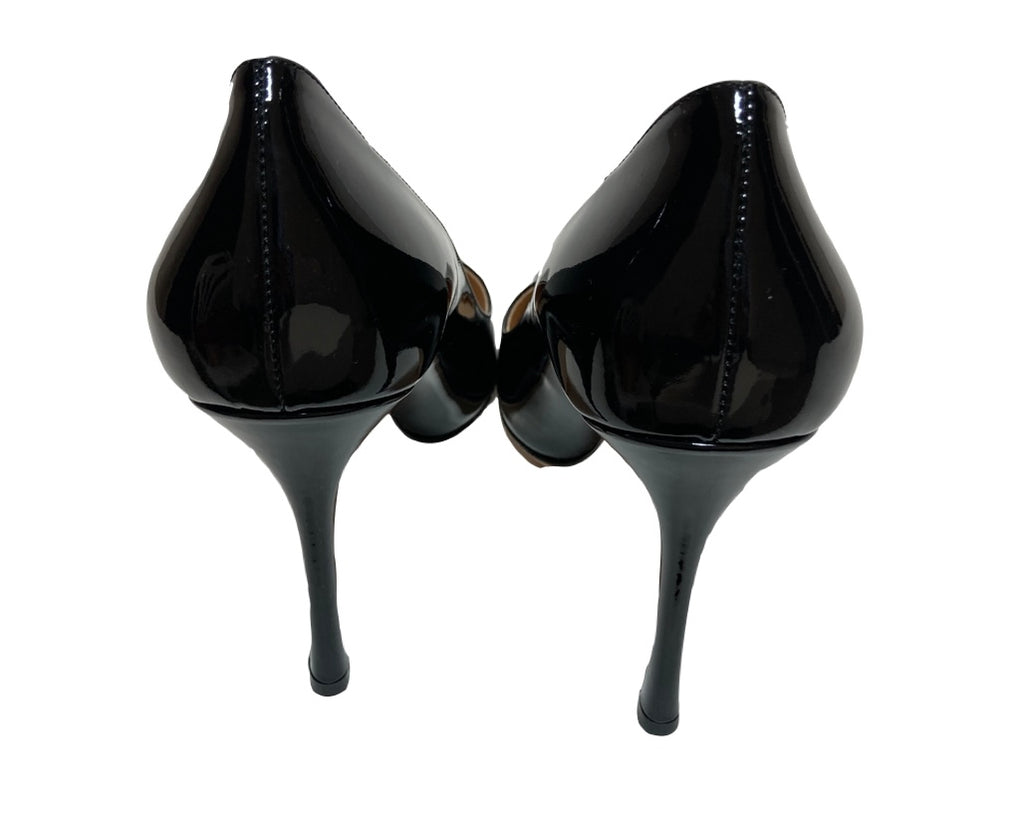 Sergio Rossi Black Patent Leather 'Vernice' Pumps | Brand New |