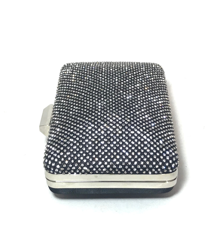 Colette Maxine Black Satin Crystal Clutch Bag | Brand New |