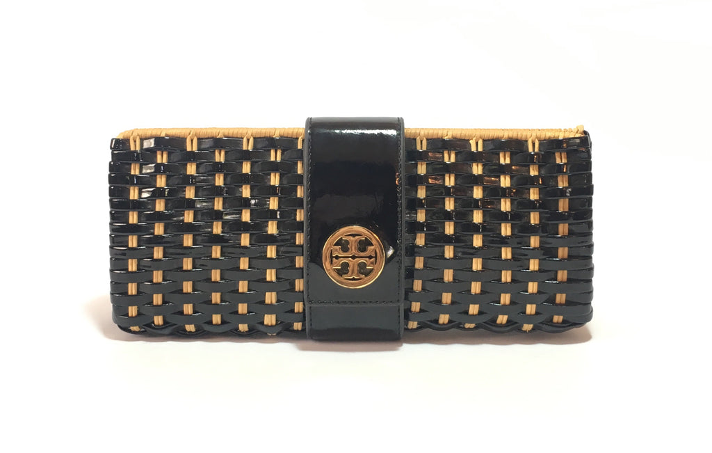 Tory Burch Woven 'Rattan' Clutch 
