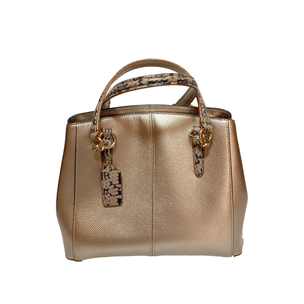 Coach Gold Leather Satchel | Like New |