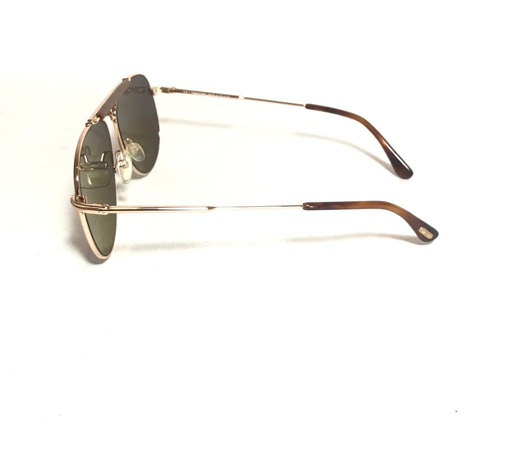 Tom Ford Sean TF536 Rose Gold Aviator Unisex Sunglasses | Like New |