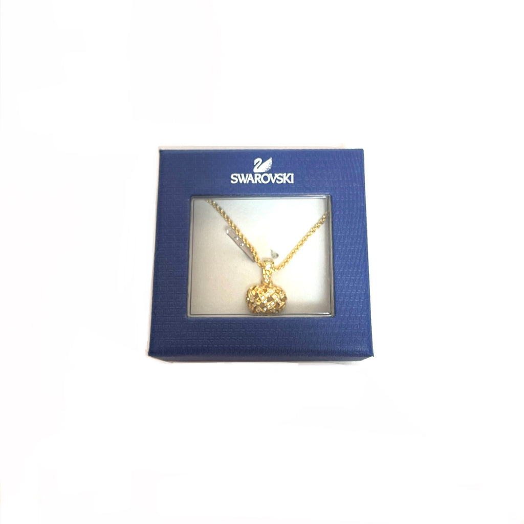Swarovski Gold Crystal Heart & Chain | Like New |