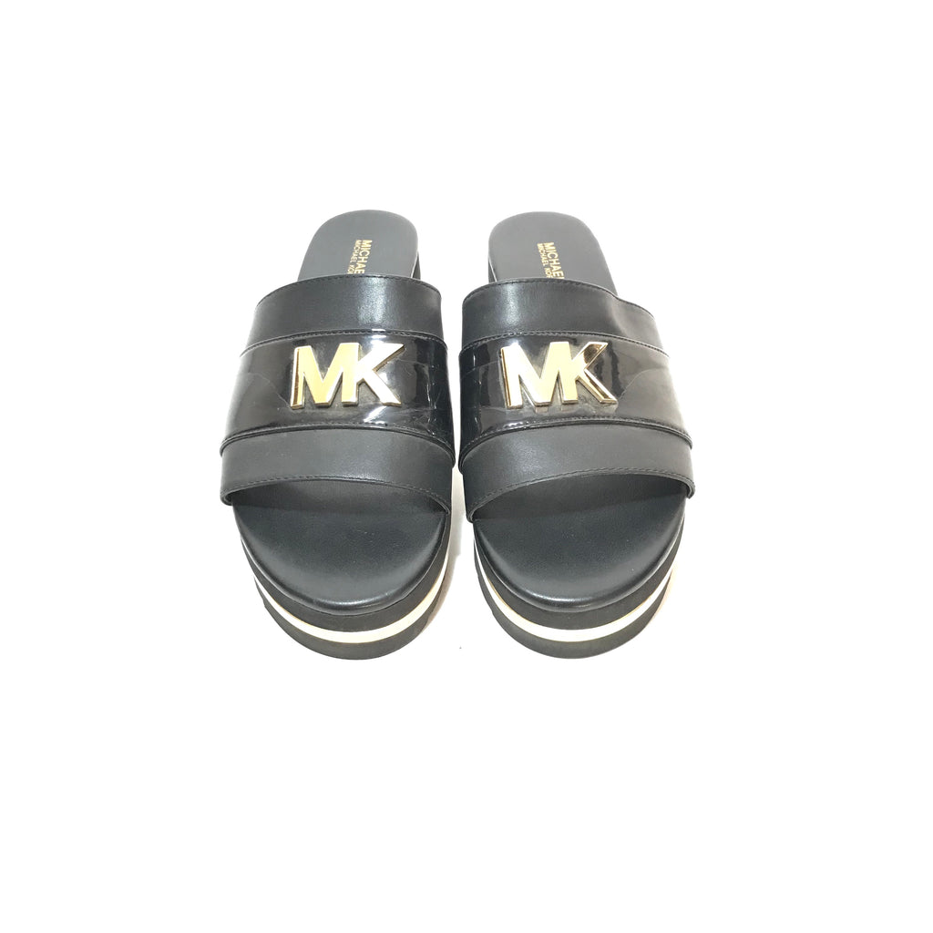 Michael Kors Brady Slide Platform Sandals | Pre Loved |