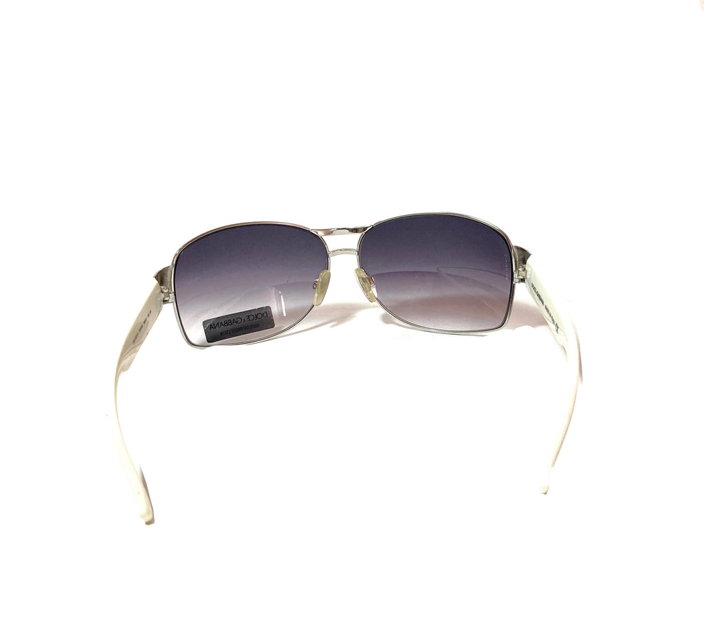 Dolce & Gabanna White 2027B Sunglasses | Like New |