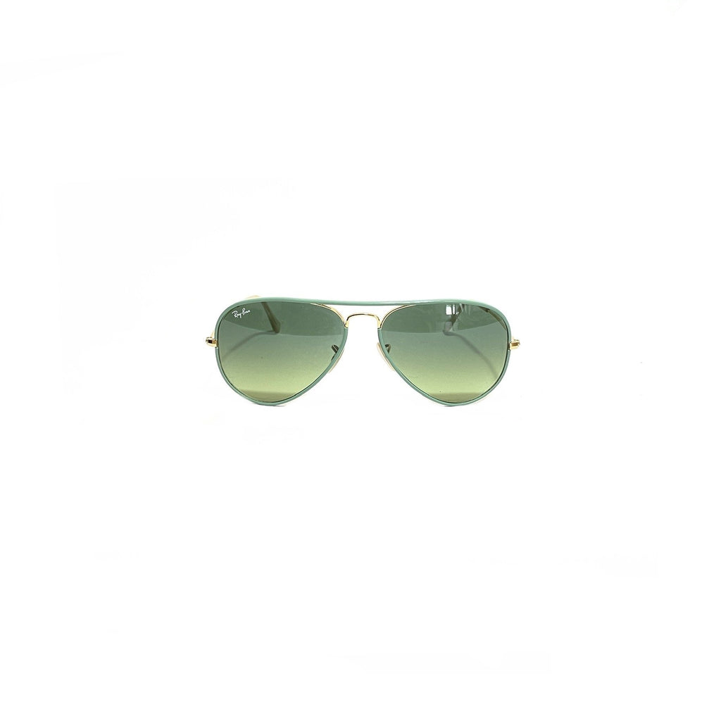 Ray-Ban RB3025JM Mint Green Aviator Sunglasses | Gently Used |