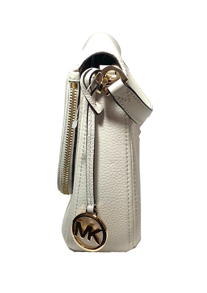 Michael Kors Vanilla Bedford Convertible Flap Shoulder Bag | Brand New |
