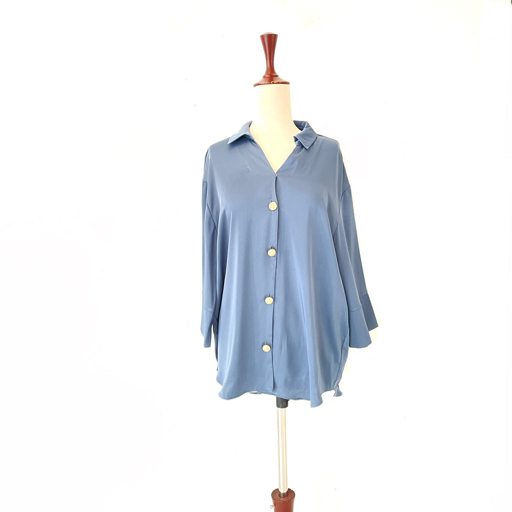 River island teal blue shirt | Pre Loved |