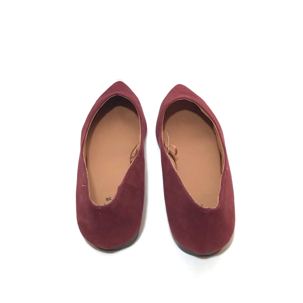 H&M Maroon Pointed Flats | Like New |