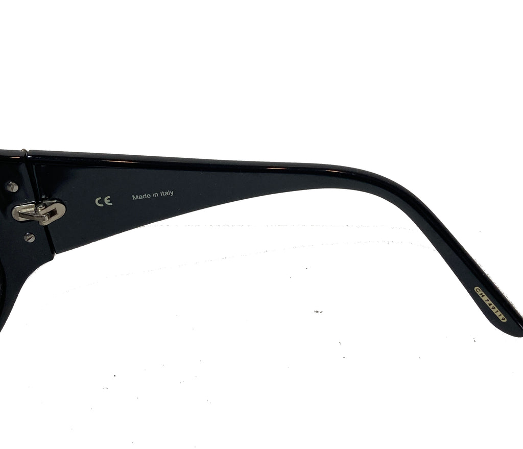 Chopard Black SCH091S Rhinestone Sunglasses | Like New |