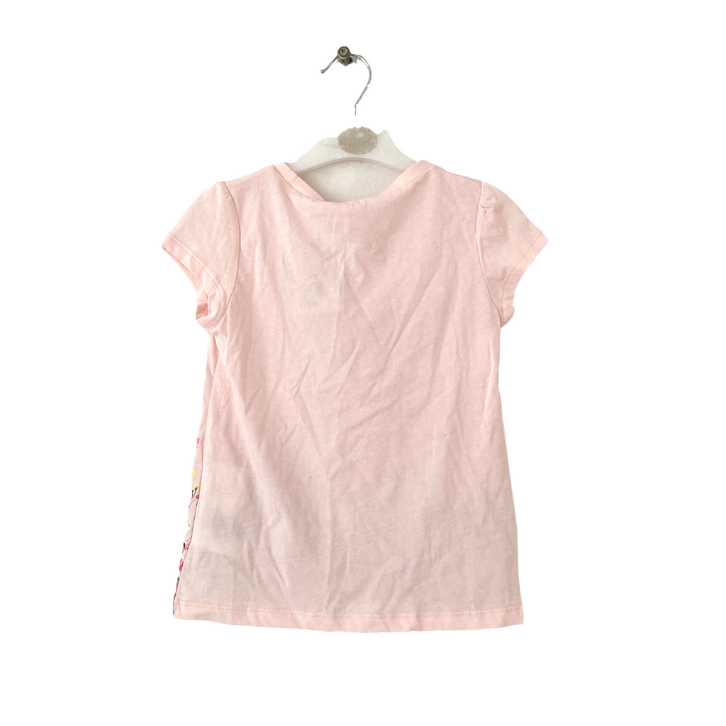 H&M Light Pink Floral Printed Tee | Brand New |