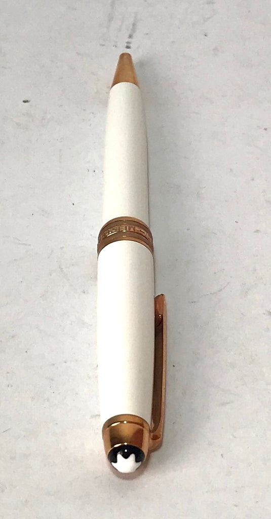 MONTBLANC Limited Edition 'Meisterstuck' White Solitaire Rose Gold Classique Ballpoint Pen | Brand New |