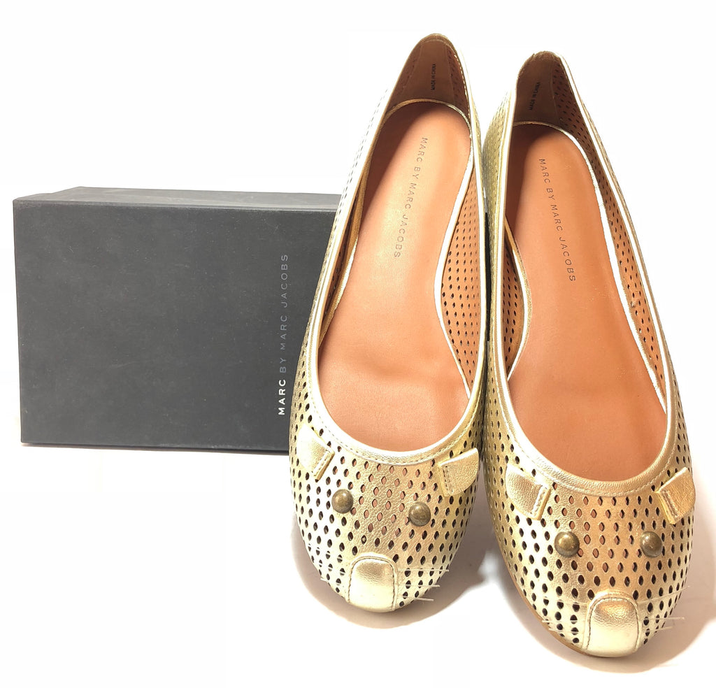 Marc by Marc Jacobs Champagne 'Mouse' Ballet Flats | Like New |