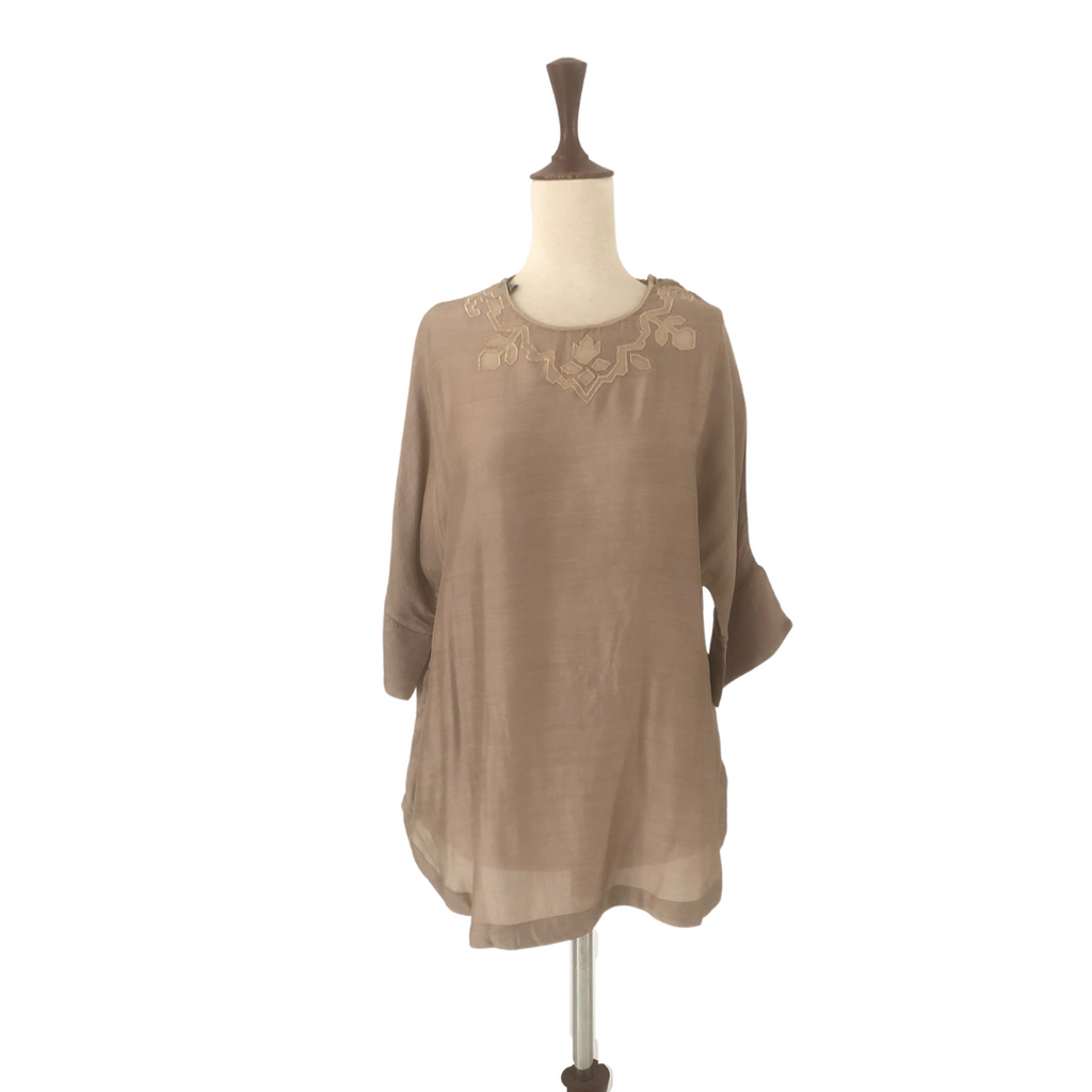 Miraka By Misha Lakhani Beige Kurti | Gently Used |