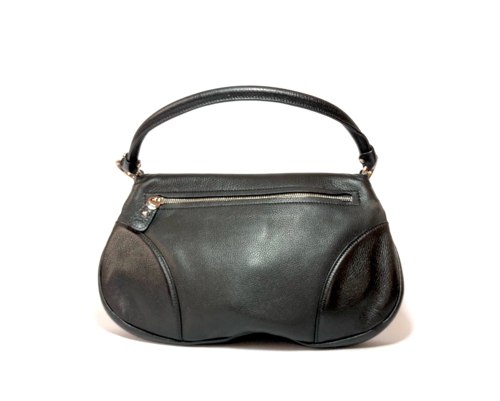 Salvatore Ferragamo Black Leather Shoulder Bag | Gently Used |