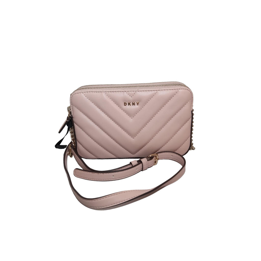 DKNY Pink Quilted 'Veronica' Crossbody Bag | Brand New |