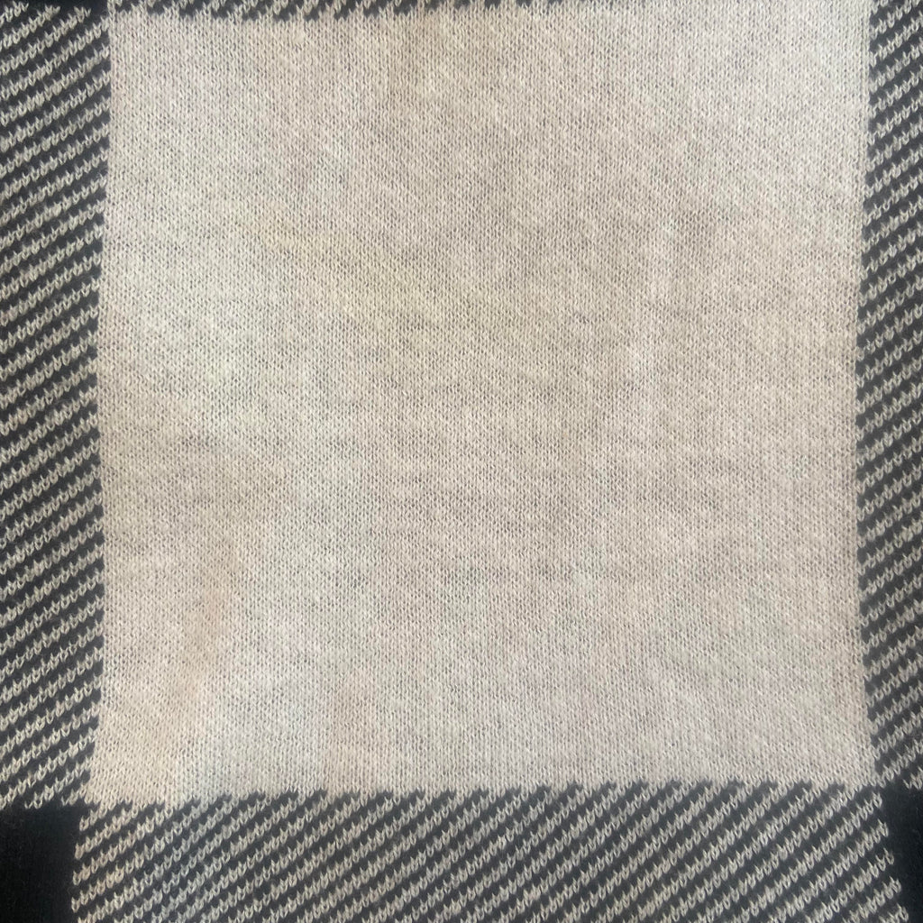Chico's Black and White Knit Checked Sleeveless Sweater | Gently Used |