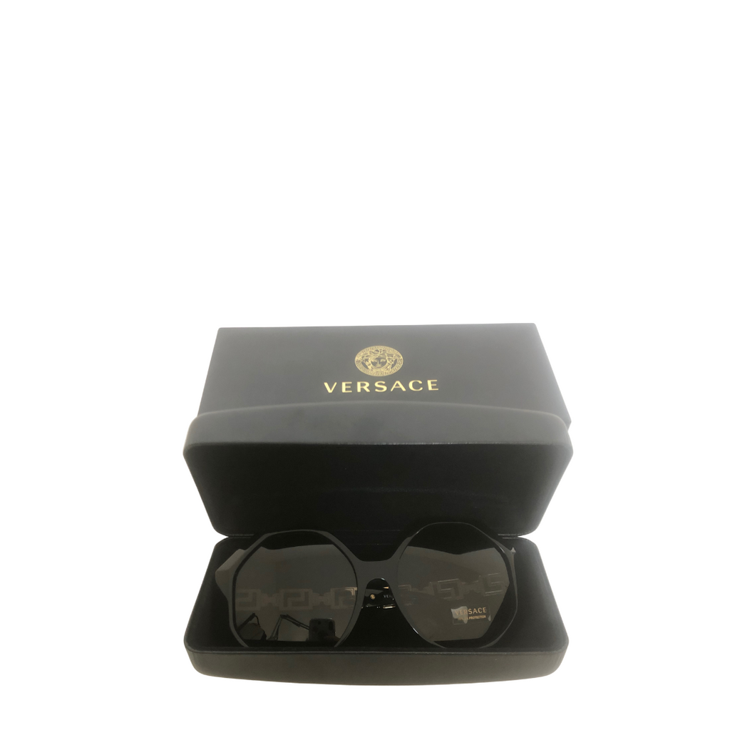 Versace Black Havana '4395 F' Sunglasses | Brand New |