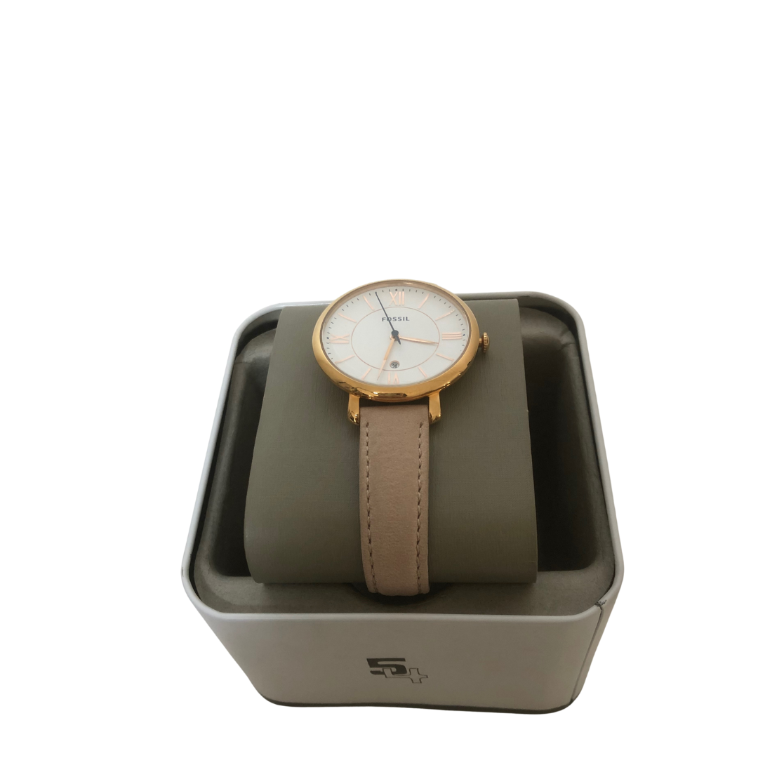 Fossil Jacqueline Blush Leather Strap ES3988 Watch Brand New Secret Stash